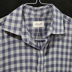 Hamilton Shirt Co 1883 Quiet Luxury Long Sleeve Button Down USA Sz M Slim Fit